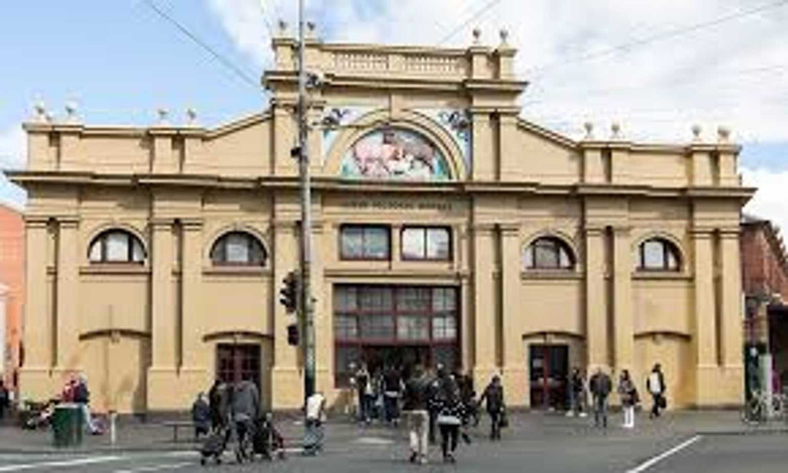 Images showing entrance to Queen Victoria markets