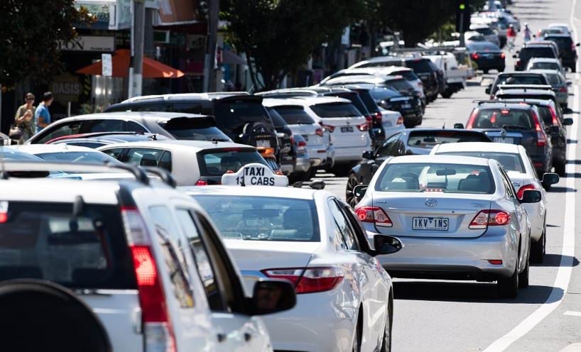 Image of cars driving on a road