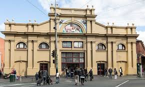 Images showing entrance to Queen Victoria markets 